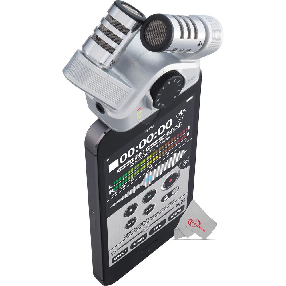 Zoom iQ6 Stereo X/Y Microphone for iOS Devices with Lightning Connector for iPhone iPad - Image 5
