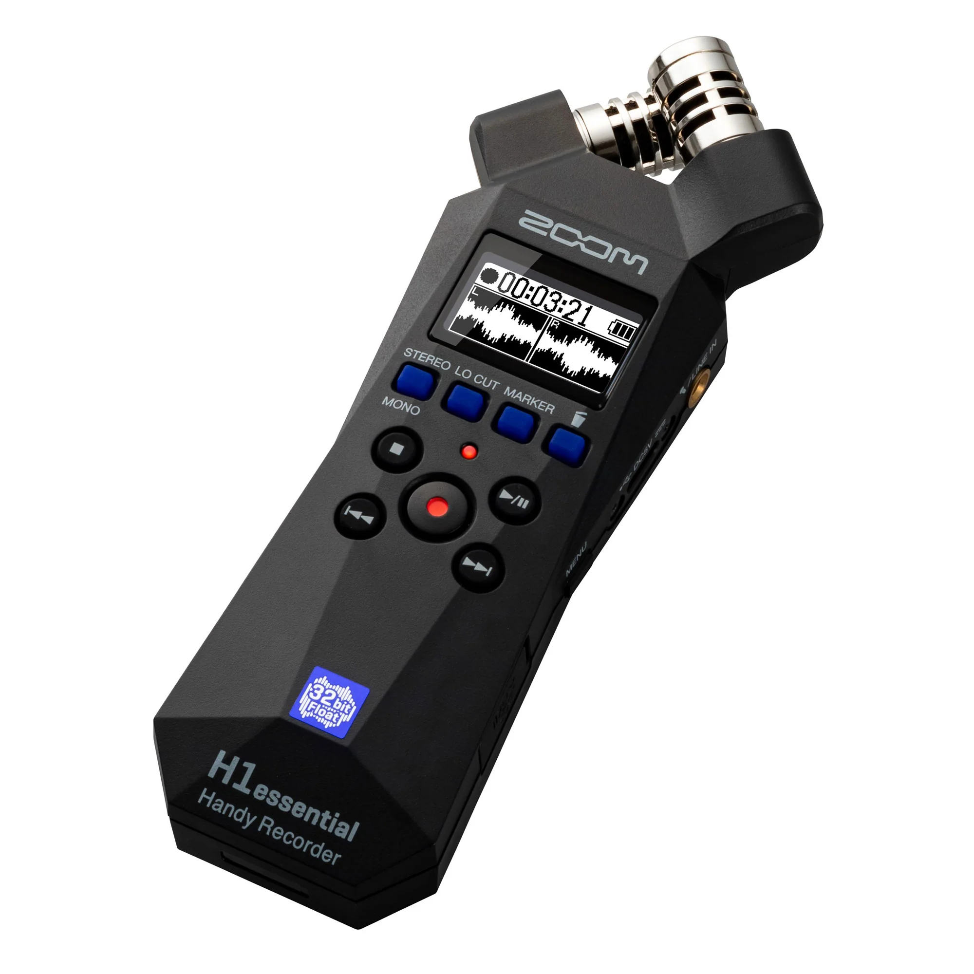 Zoom H1essential 2-Track 32-Bit Float Portable Audio Recorder with Zoom APH-1e Accessory Pack Ultimate Recording Kit - Image 6