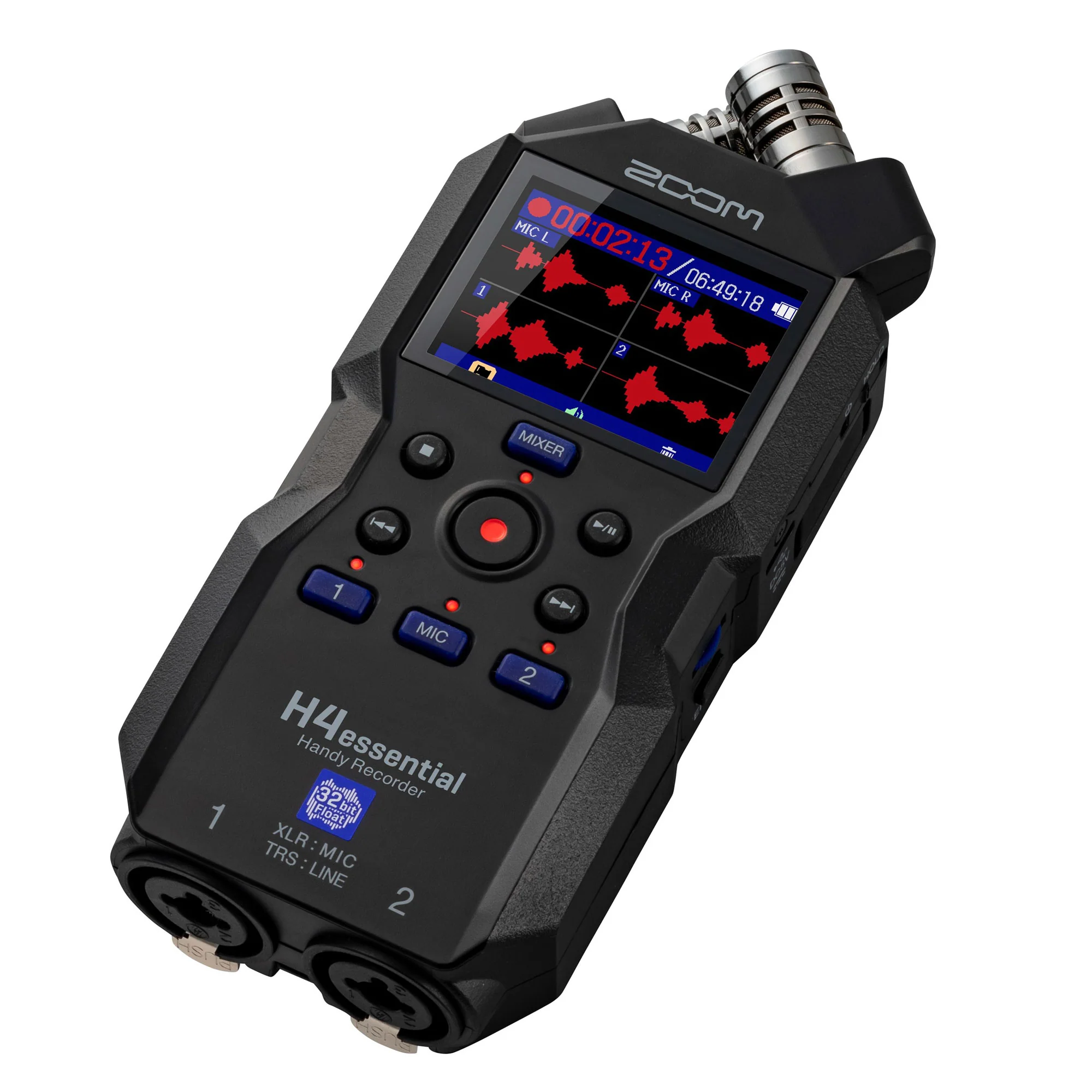Zoom H4essential 4-Track Handy Recorder with Zoom APH-4e Accessory Pack and SanDisk 128GB Ultra UHS-I microSDXC Memory Card with SD Adapter - Image 2