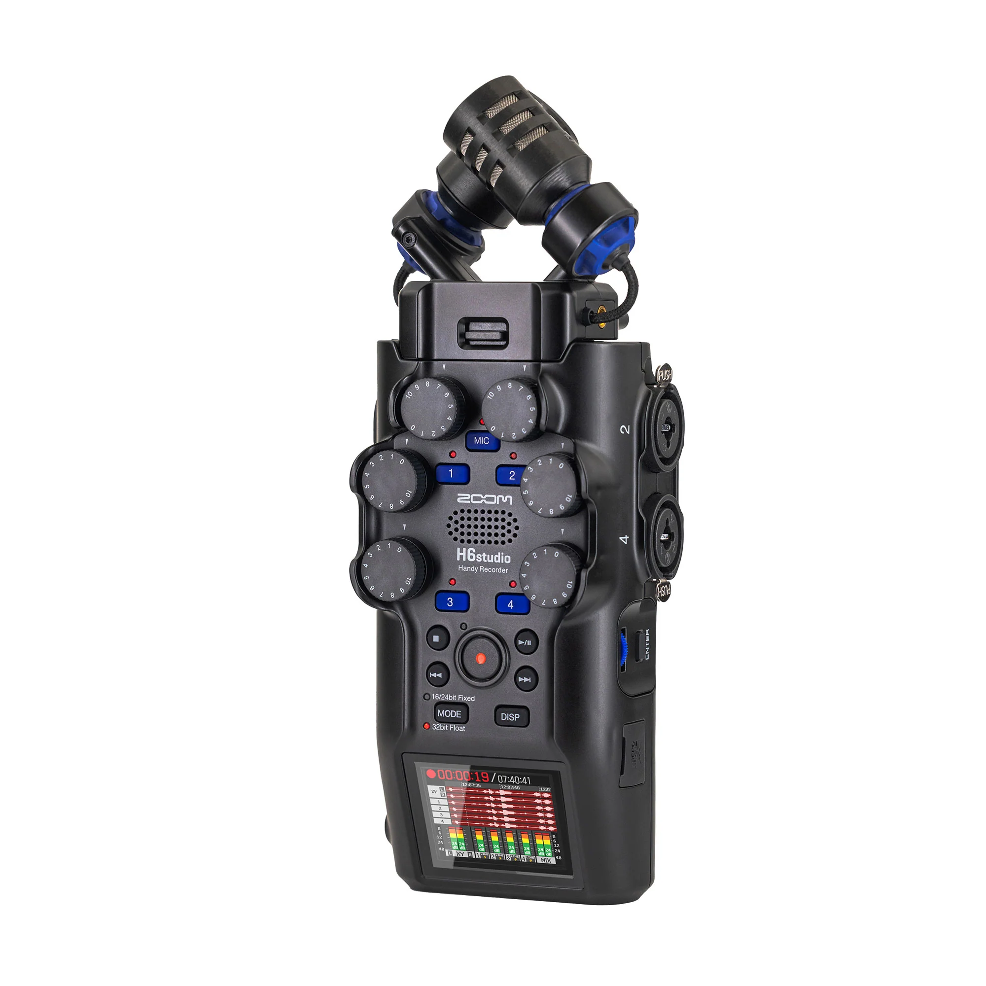 Zoom H6studio 6-Track Handy Recorder w/ 32-Bit Float with BTA-1 Bluetooth Adaptor For ARQ AR-48, L-20, H3-VR & F6 and SanDisk 128GB Ultra UHS-I microSDXC Card - Image 4