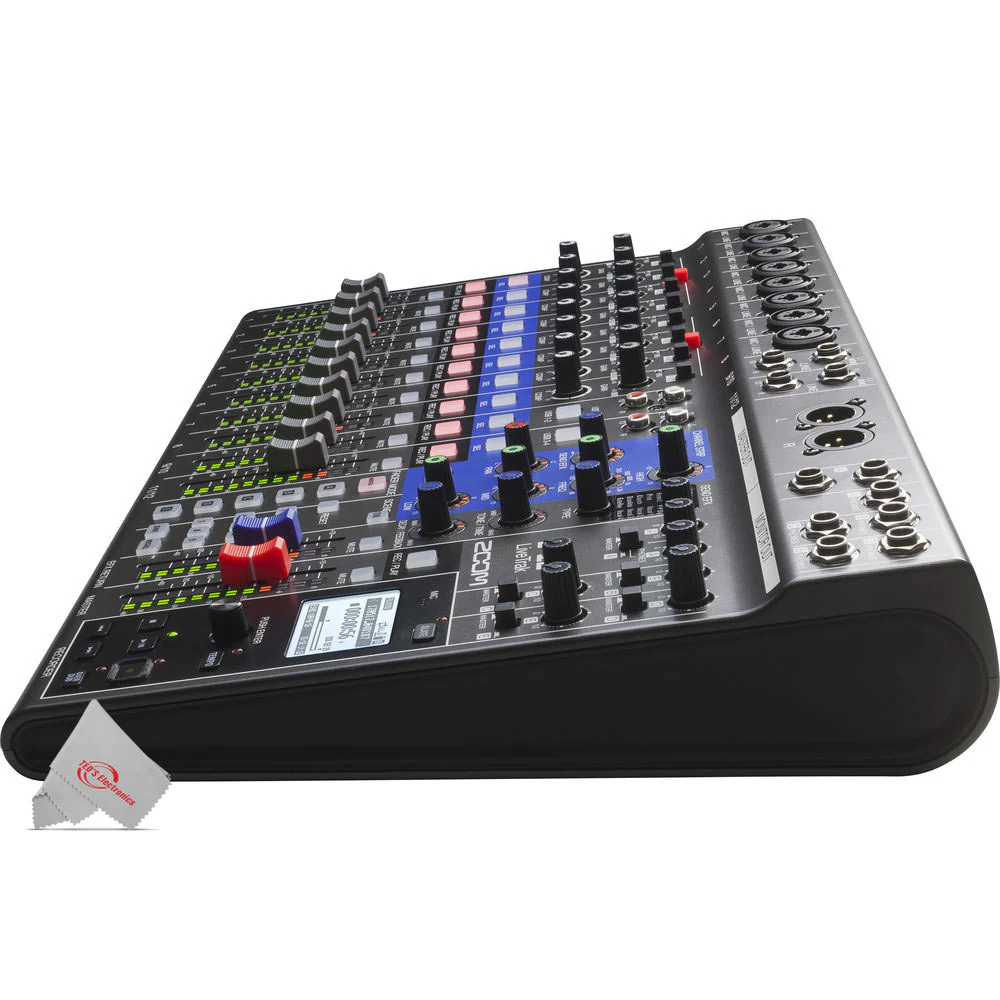 Zoom LiveTrak L-12 - 12-Channel Digital Mixer & Multitrack Recorder Pro Audio Package - Image 4