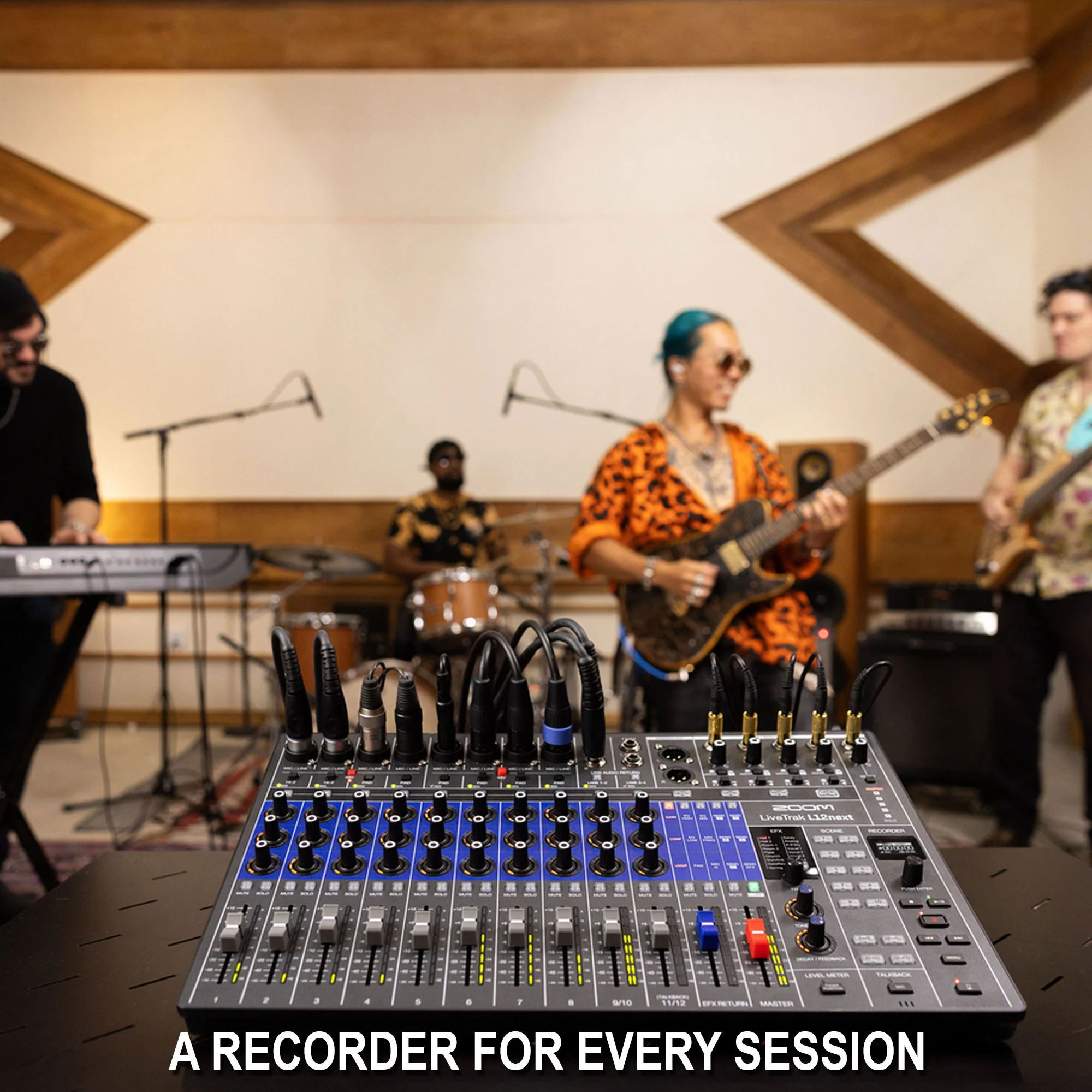 Zoom LiveTrak L12next Digital Mixer / Recorder with Recording Essentials Bundle - Image 3
