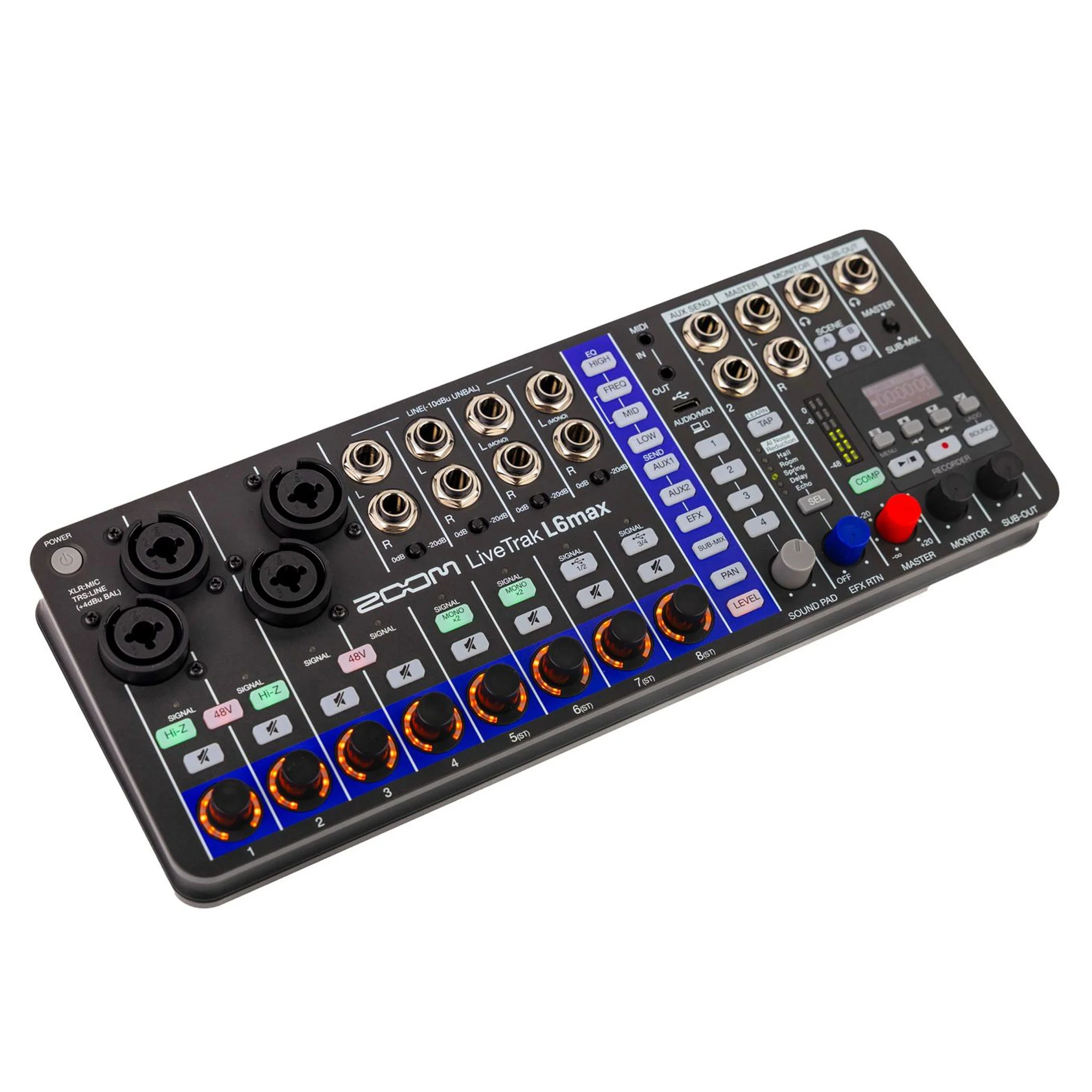 Zoom LiveTrak L6max Portable 12-Channel Mixer and Recorder - Image 3