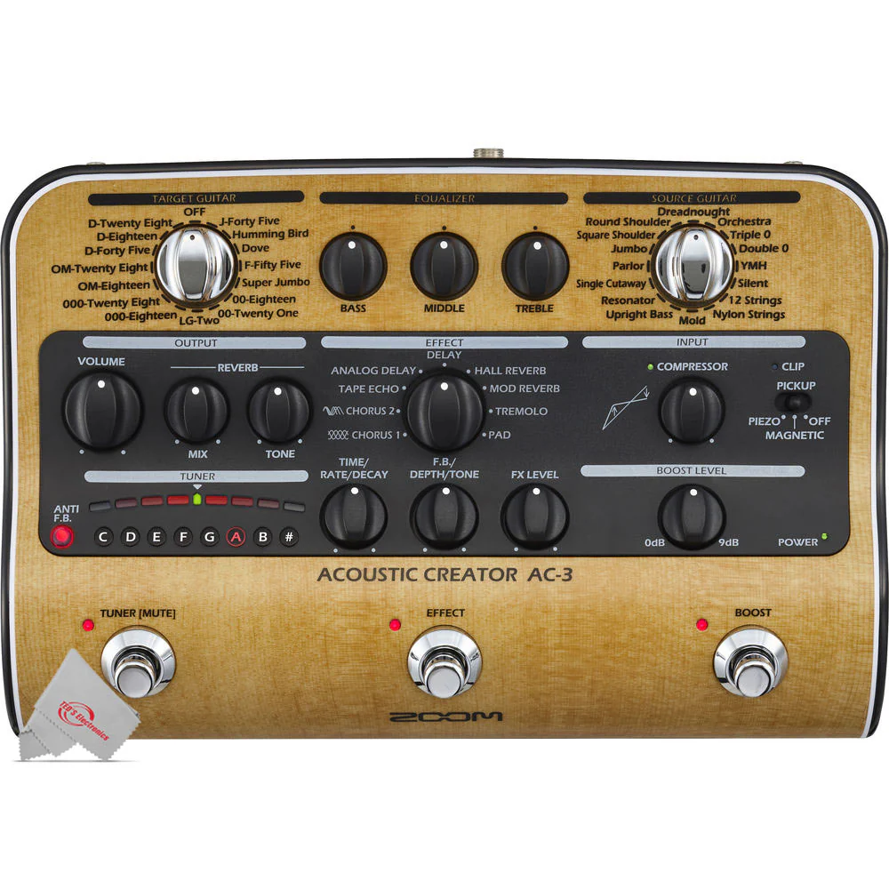 Zoom AC-3 Acoustic Creator Pedal - Image 3
