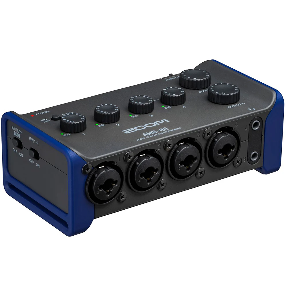 Zoom AMS-44 4x4 USB Audio Interface for Music and Streaming 4 Inputs / 4 Outputs - Image 3