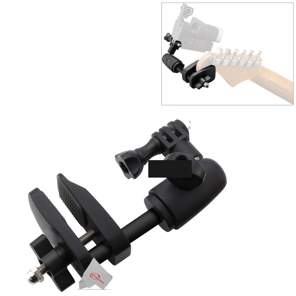 Zoom ECM-3 9.8' Extension Cable for Mic Capsule with Action Camera Mount + Zoom GHM-1 Guitar Headstock Mount + Zoom XYH-6 - X/Y Microphone Capsule for Zoom H5 and H6 Field Recorders - Image 4