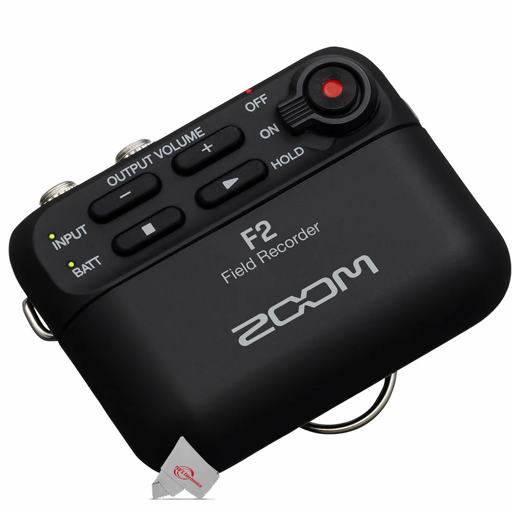 Zoom F2 Ultracompact Portable Field Recorder with Lavalier Microphone - Image 2