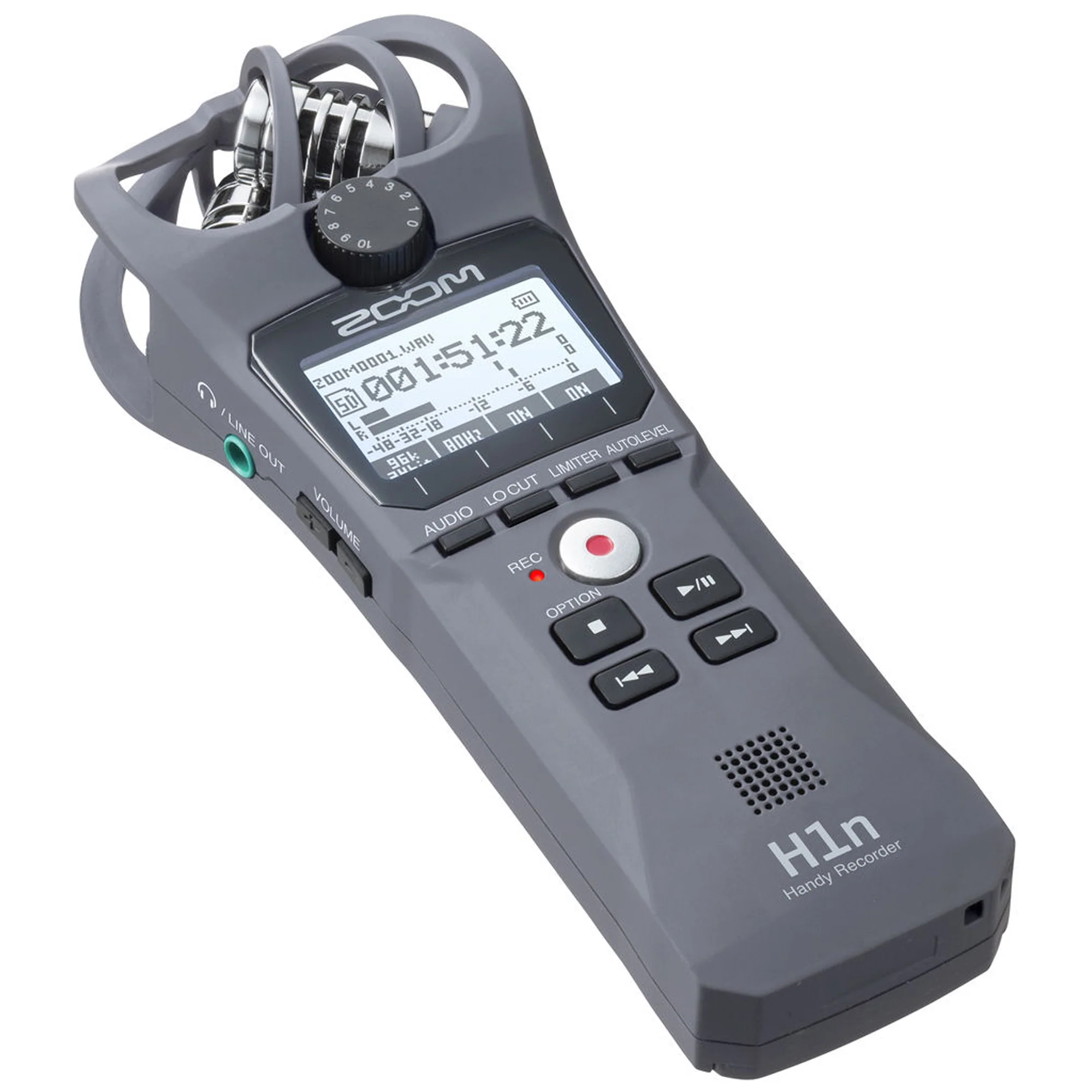 Zoom H1n 2-Input / 2-Track Portable Digital Handy Recorder (Gray) with Vipro Lavalier Condenser Microphone and Accessory Bundle - Image 3