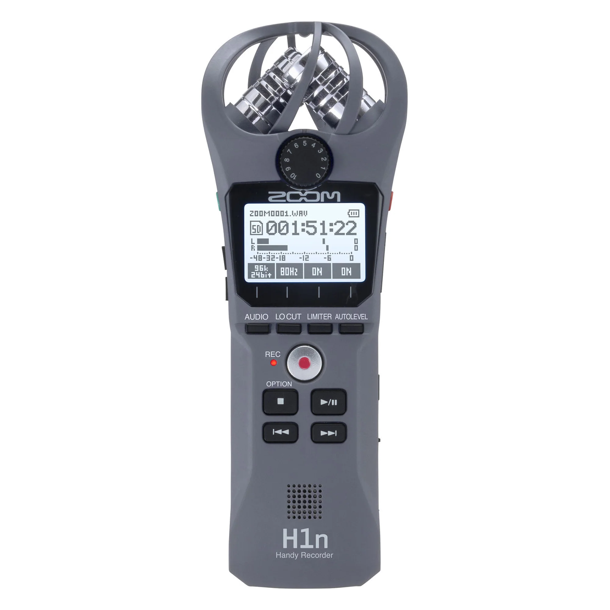 Zoom H1n 2-Input / 2-Track Portable Digital Handy Recorder - Gray and Vipro Professional Lavalier Condenser Microphone - Image 2