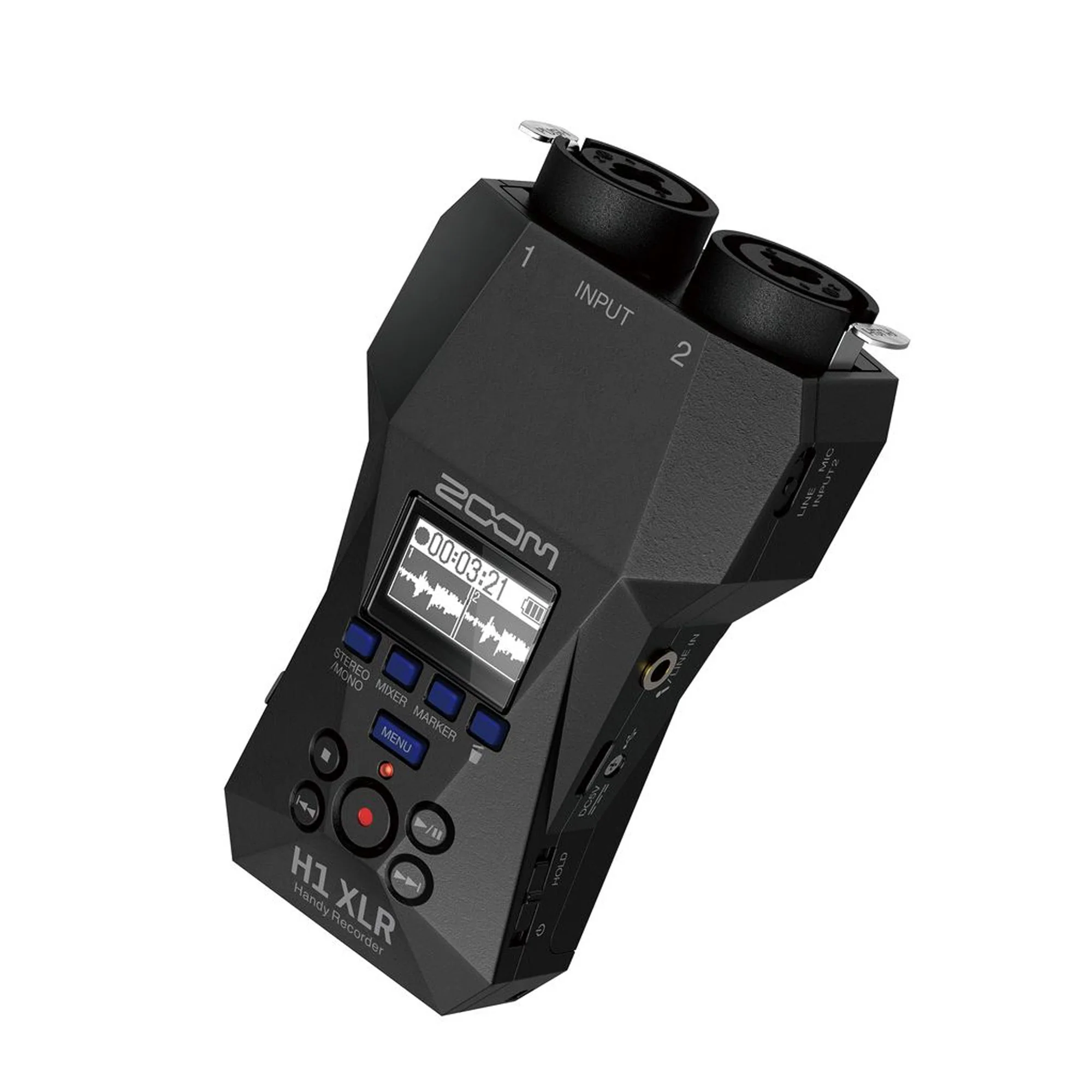 Zoom H1 XLR Portable Audio Recorder for Video with 2x Wired XLR Lavalier Microphone - Image 4