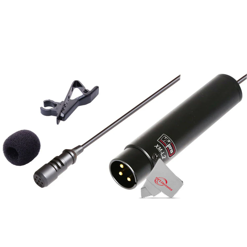 Zoom PodTrak P4 Portable Multitrack Podcast Recorder with 2x Vidpro Professional Wired XLR Lavalier Microphone XM-L2 for Pro Audio Equipment with XLR Input - Image 11