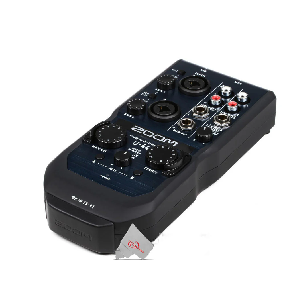 Zoom U-44 Portable 4x4 USB Handy Audio / MIDI Interface - Image 5