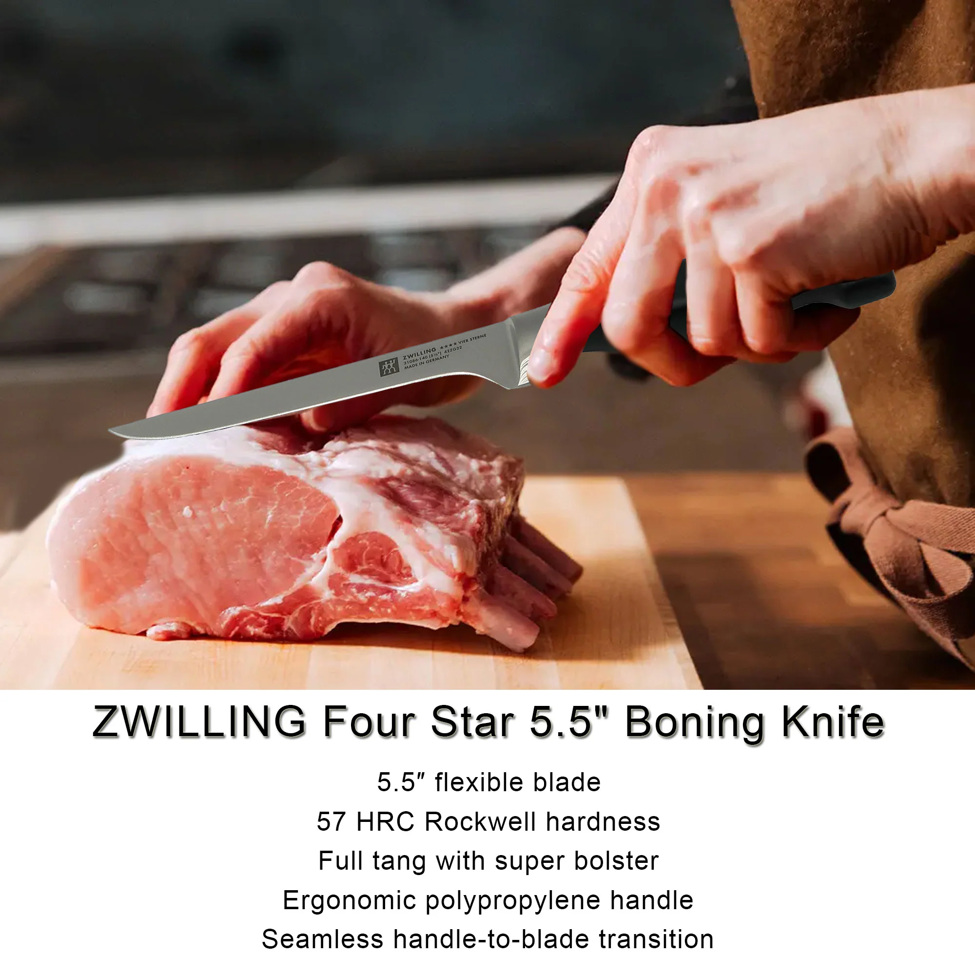 ZWILLING Four Star 5.5" Boning Knife - 3 Units - Image 3