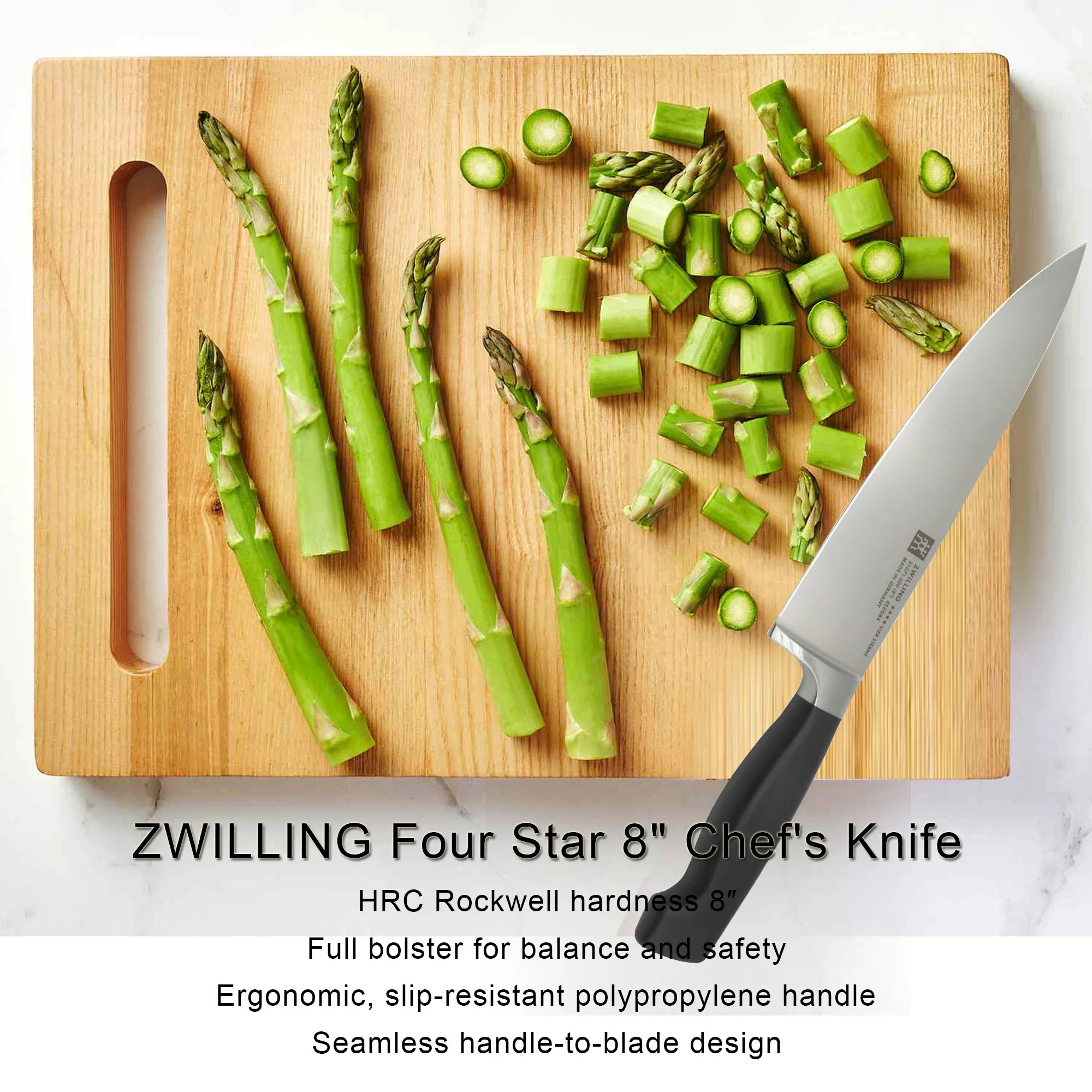 ZWILLING Four Star 8" Chef's Knife - 5 Units - Image 3