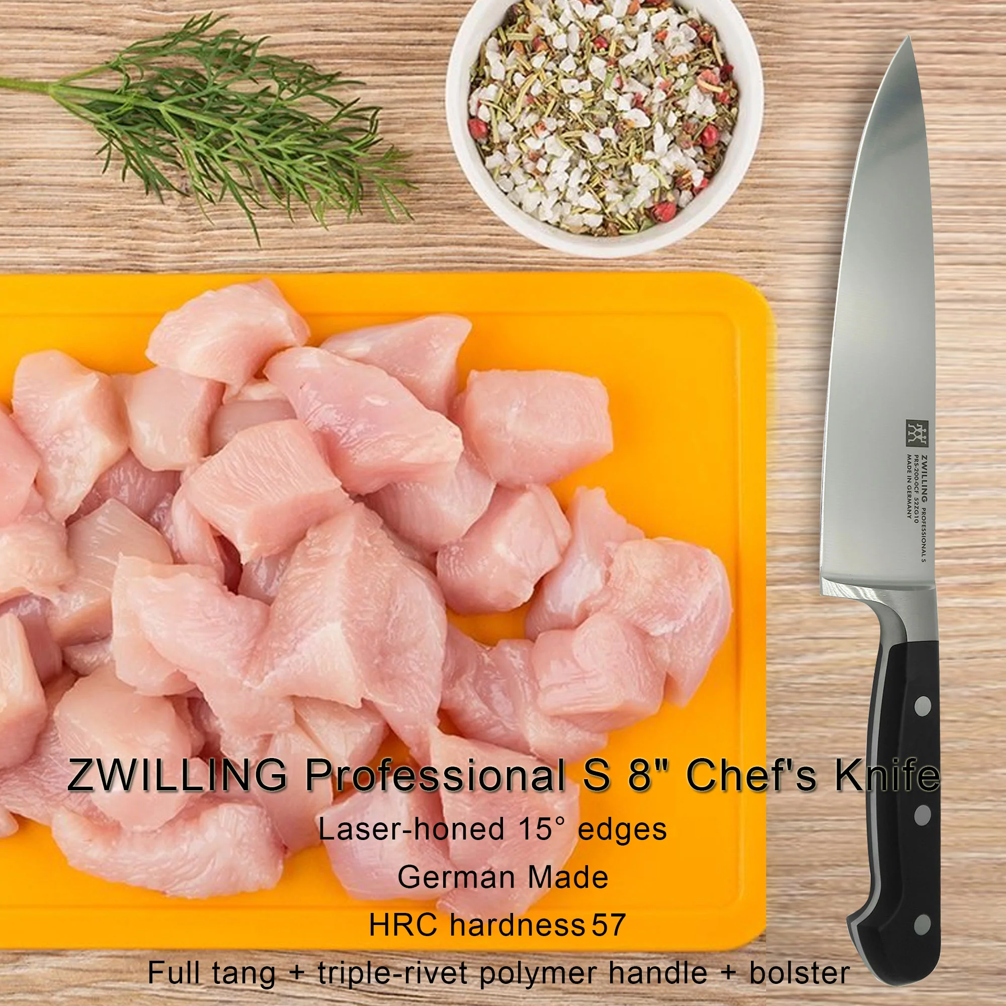 ZWILLING Professional S 8" Chef's Knife - 3 Units - Image 3
